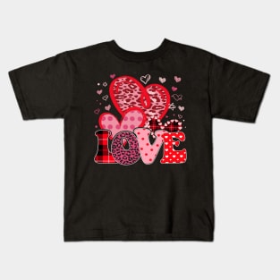 Cute Valentines Day Heart Love Kids T-Shirt